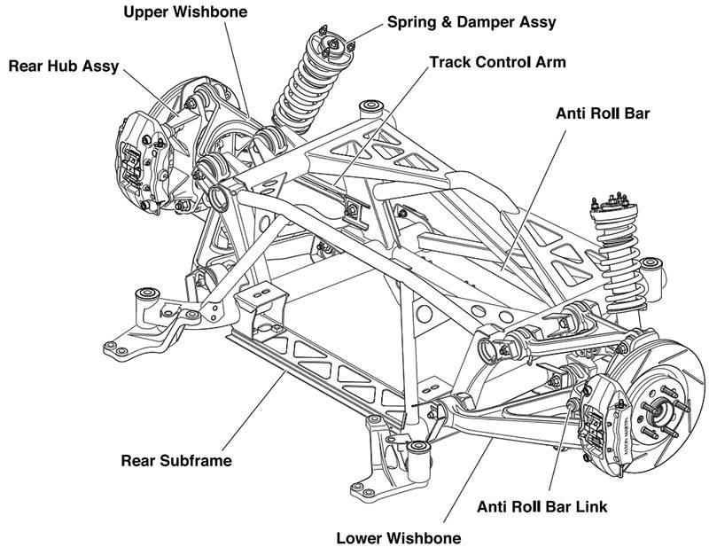 db9 rear suspension